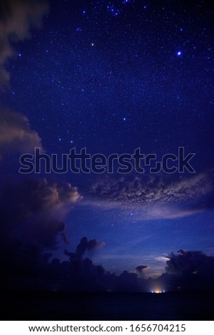 Starry night at Republic of Maldives