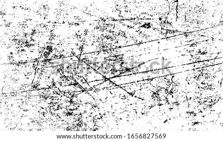 Scratched Grunge Urban Background Texture Vector. Dust Overlay Distress Grainy Grungy Effect. Distressed Backdrop Vector Illustration. Isolated Black on White Background. EPS 10. Royalty-Free Stock Photo #1656827569