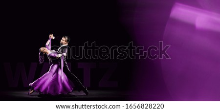 Ballroom Dancing Couple Standard Waltz Oversway Background	
 Royalty-Free Stock Photo #1656828220