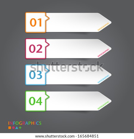 Abstract infographics banner, label, tag designs template.