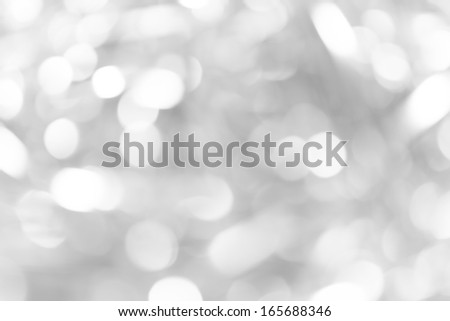 Natural smooth bokeh on white background