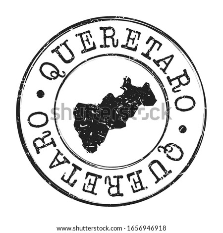 Queretaro, Mexico Map Postmark. A Silhouette Postal Passport. Stamp Round Vector Icon. Vintage Postage Designs.