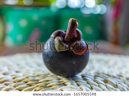the mangosteen Exotic fruit from French Polynesia