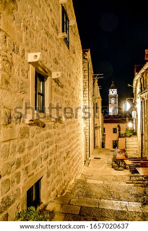 view of town of dubrovnik in croatia, digital photo picture as a background