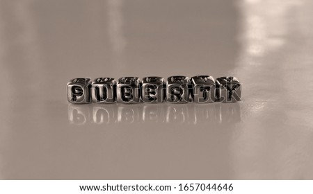Puberty -  word from metal blocks - concept sepia tone photo on shine background
 Royalty-Free Stock Photo #1657044646