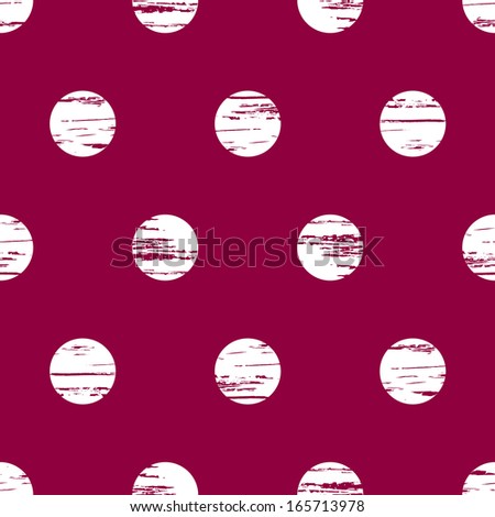 Seamless grunge geometric circle pink and white background