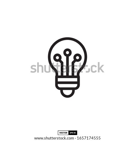 light bulb icon, design inspiration vector template for interface and any purpose