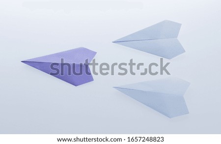The purple origami plane is the winner