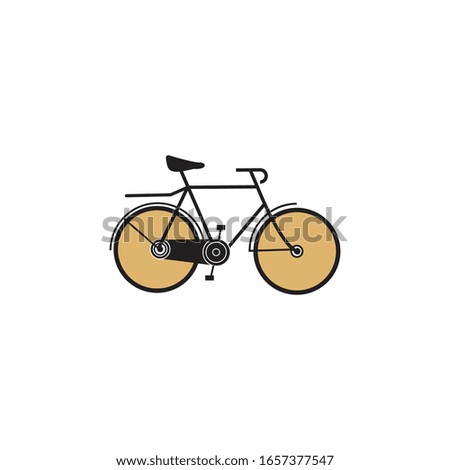 A simple classic bike design vector for your company or symbol.