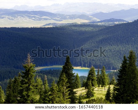 Montenegro, national park Durmitor, mountains and clouds 