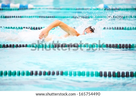 Freestyle swimmer