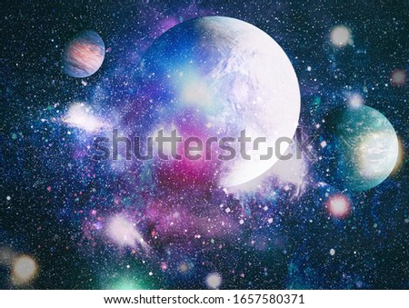 Deep space. Science fiction fantasy in high resolution ideal for wallpaper. Elements of this image furnished by NASA