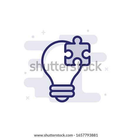 Creative Solution Vector illustrator with color full background. 