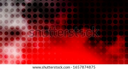 Dark Red vector layout with circle shapes. Abstract illustration with colorful spots in nature style. Pattern for wallpapers, curtains.