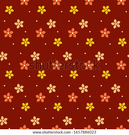 Seamless pattern with little flowers