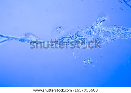 Water wave blue splash background isolated,motion liquid shape stream curve,