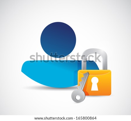 profile security avatar icon concept illustration design over a white background
