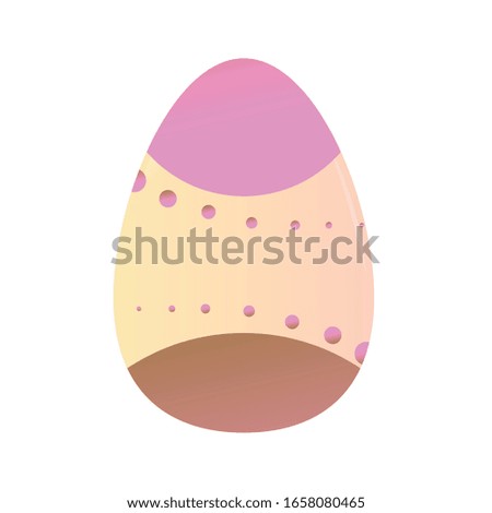 Isolated decorated easter eggs. Easter season - Vector