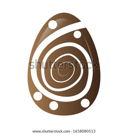 Isolated decorated easter eggs. Easter season - Vector