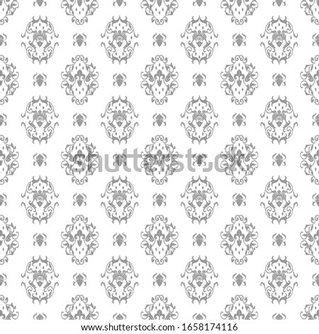 Damask seamless pattern background Decorative