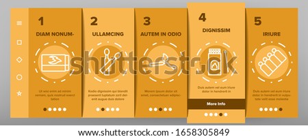 Match Burning Fire Onboarding Icons Set Vector. Burnt Wooden And Sulphur Match And Flame, Box And Package, Matchstick Crossed Mark Illustrations