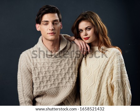 sweater young people dark background patterns