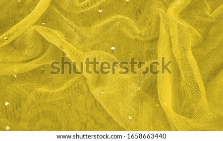 texture, background, design, transparent yellow fabric with color glitter, known for its library of classic and modern design.