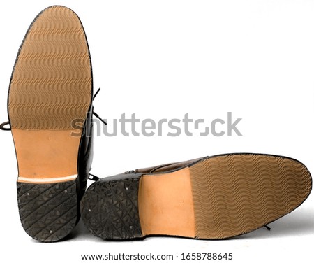 Leather Shoe on white background 