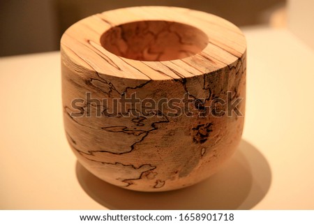 Handmade woodwork with fine texture