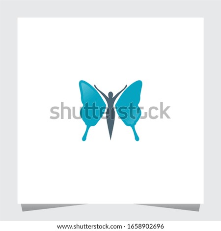 Women Butterfly Logo Inspirations Template