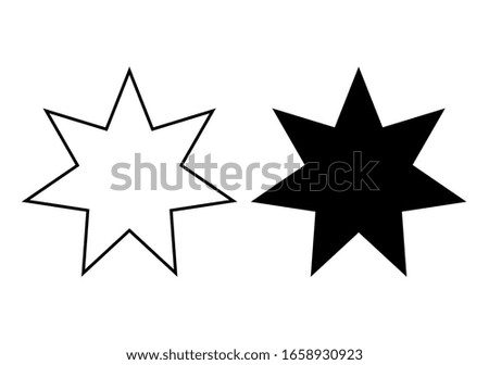 star shape with 2 kinds of black and white, background for text and logo or symbol.