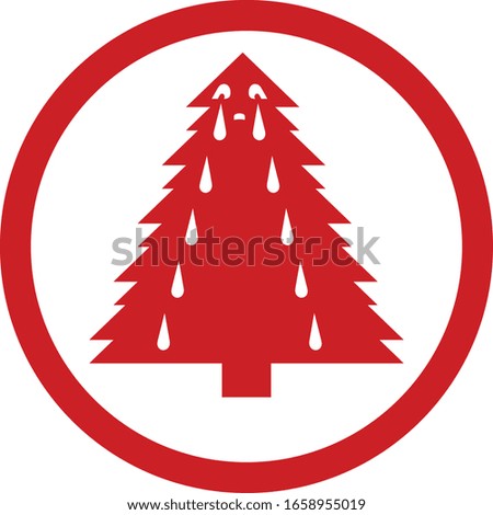 tree spruce stop cry icon