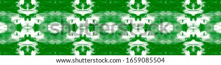 Splat Pattern. Watercolour Image. Shibori Texture. Ethnic Cloth Decoration. Deep Green,White Traditional Boho Ornament. Ink Textured Shibori Style. Wash Splat Pattern.