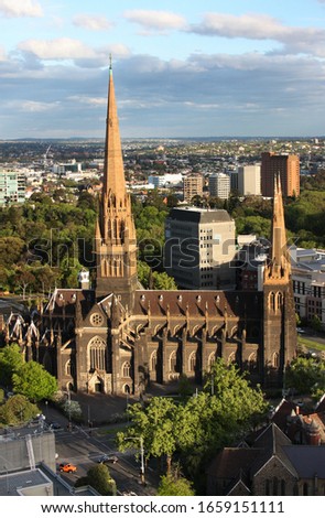 St Patricks Cathedral, Melbourne Australia Royalty-Free Stock Photo #1659151111