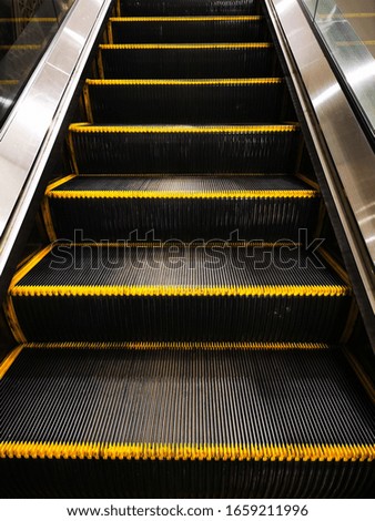 Automatic black stair modern style 