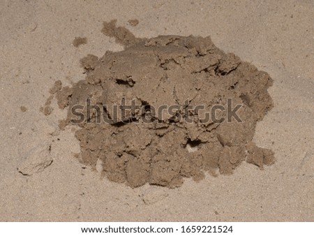sand isolated on white background