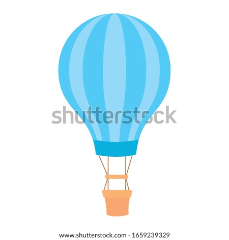 balloon travel hot isolated icon vector illustration design