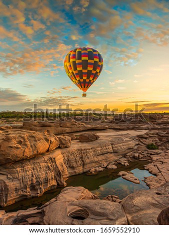Sampanbok Ubon Ratchathani Grand Canyon in Thailand, 3000 Boke nature of rock is unseen in Thailand landscape ,Anatolia, Asia, Cappadocia, Turkey - Middle East, Adventure,Balloons