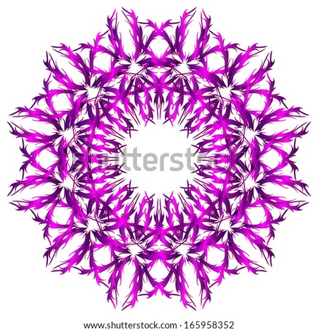 Abstract vector circle ornament. Lace pattern design. Vintage ornament background. Vector ornamental border frame can be used for banner, invitation, book cover, certificate etc.
