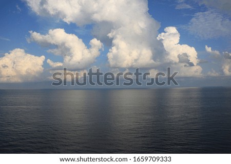 Serene sea under a blue sky