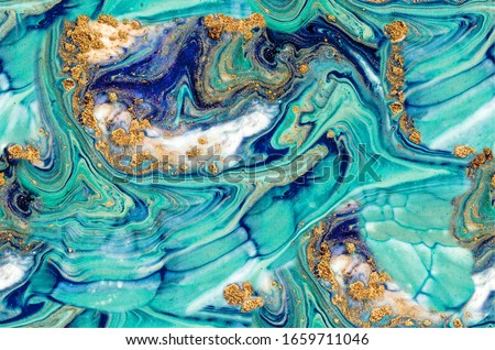 PERSIAN BLUE. Seamless pattern. Extra special and luxurious- ORIENTAL ART. Agate background- painting aesthetically mesmerizing. Texture for high-end brands to give your designs individual charm. 
