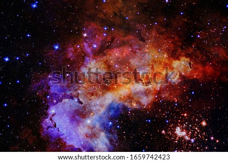 Beauty of endless cosmos. Science fiction art. Elements of this image furnished by NASA.
