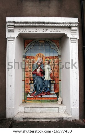 a fresco in ireland of our lady of graces