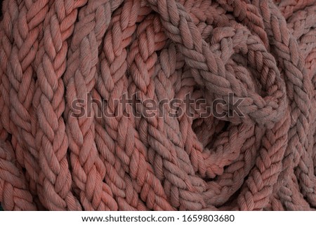 reel of old torn sea rope