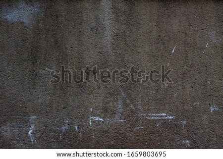 Concrete dirty wall with chalk marks