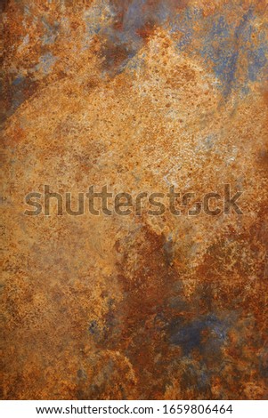 Rust on the metal as a background.