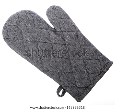 Oven Glove isolated on white background Royalty-Free Stock Photo #165986318