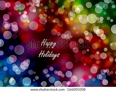 Greeting - Multicolors - Happy Holidays