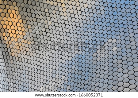 Texture of the surface of the Soumaya museum in Mexico city