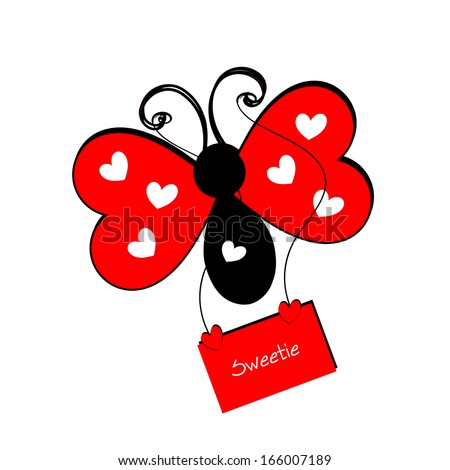Valentine Butterfly - Sweetie